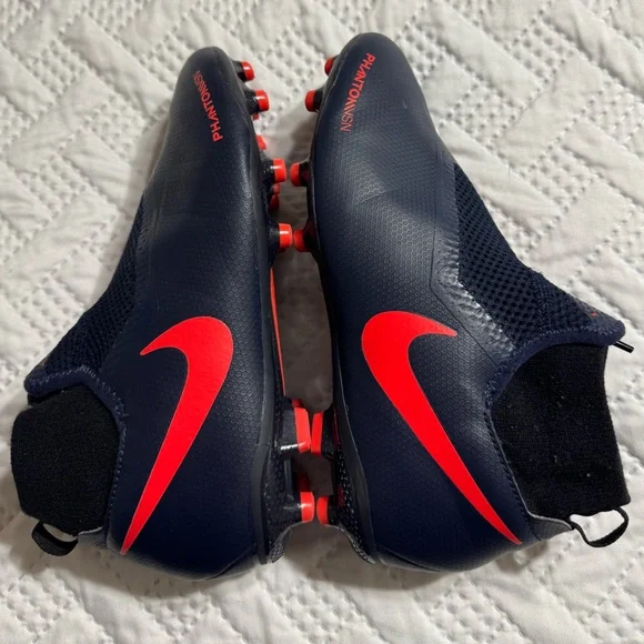 Nike Phantom VSN Acandemy DF FG Navy Blue Red Cleats Youth Size 4 Outdoors - Picture 8 of 10